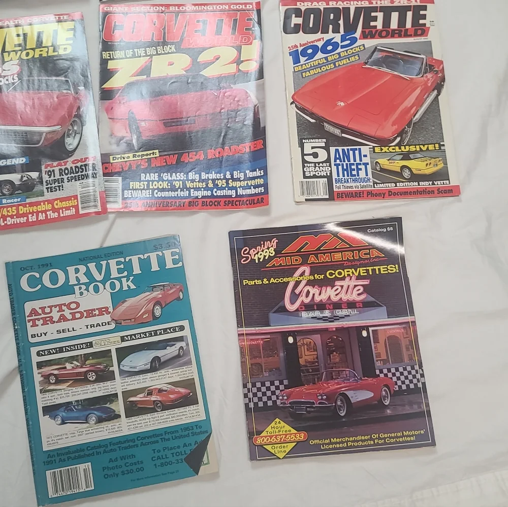 Variety Of Vintage Corvette Magazine Collection, Huge Lot - Picture 4 of 12